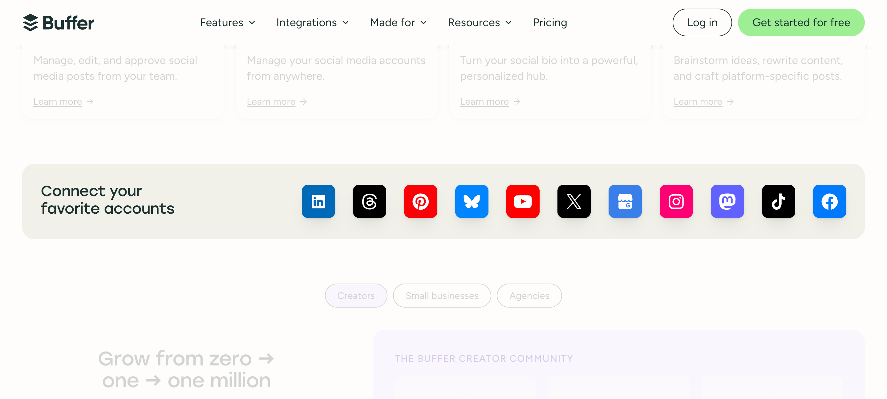 Buffer section