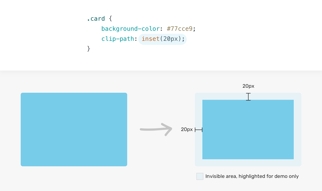 scale clip path responsively