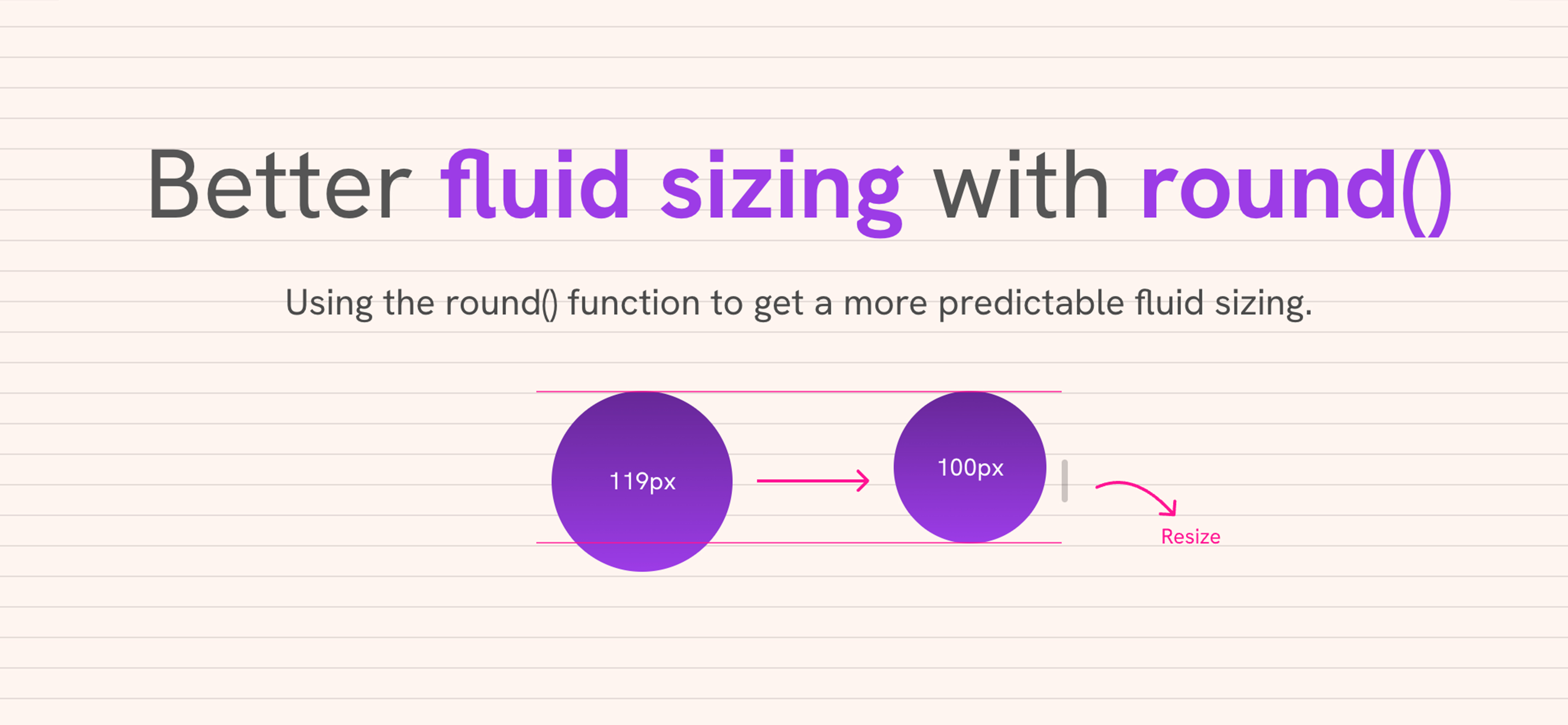 Achieving Better Fluid Sizing with the CSS `round()` Function