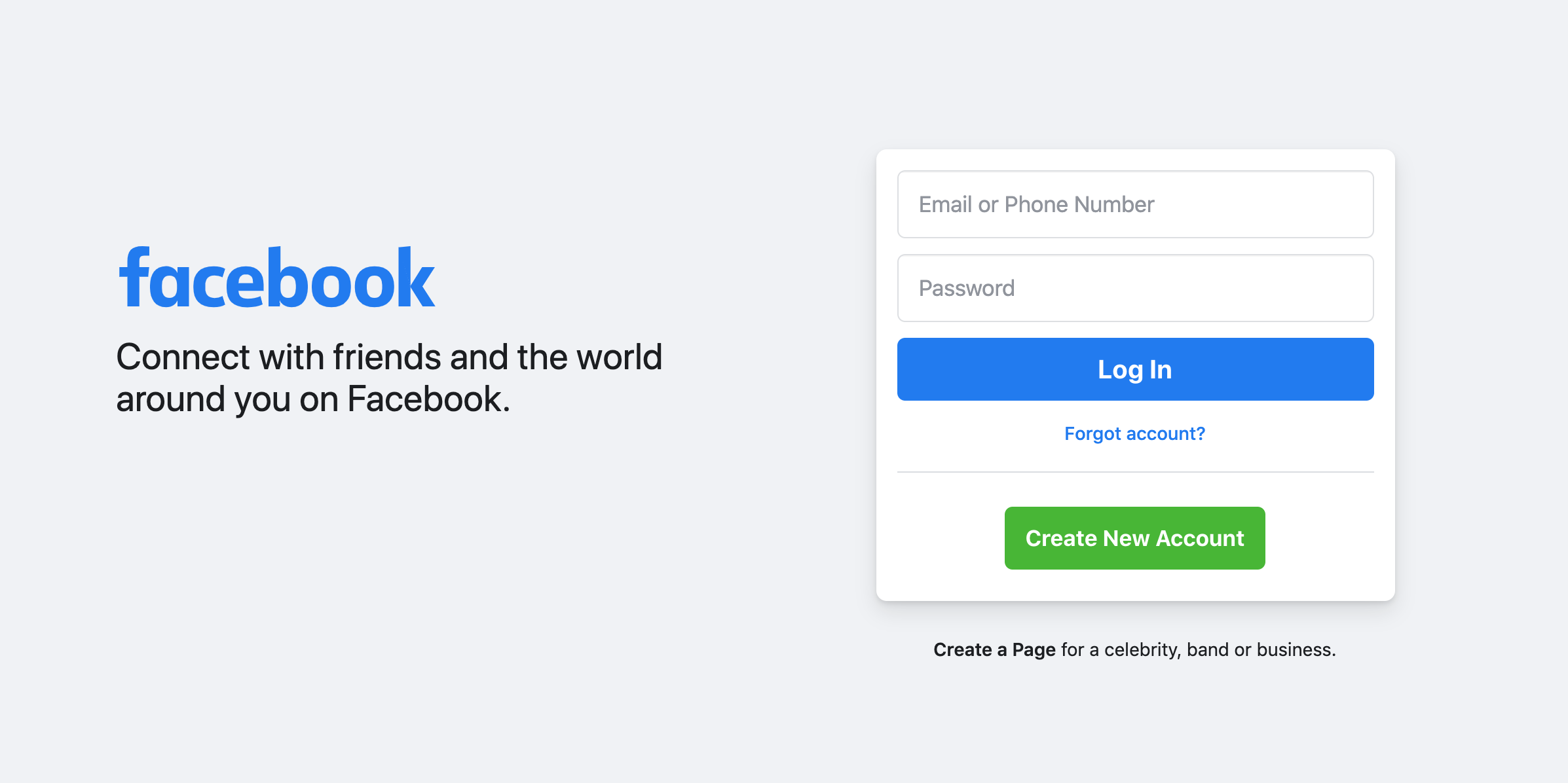 The New Facebook Login Design Ahmad Shadeed