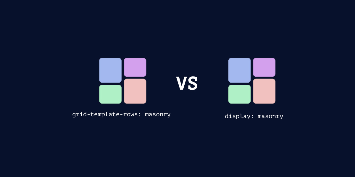 Should masonry be part of CSS grid?