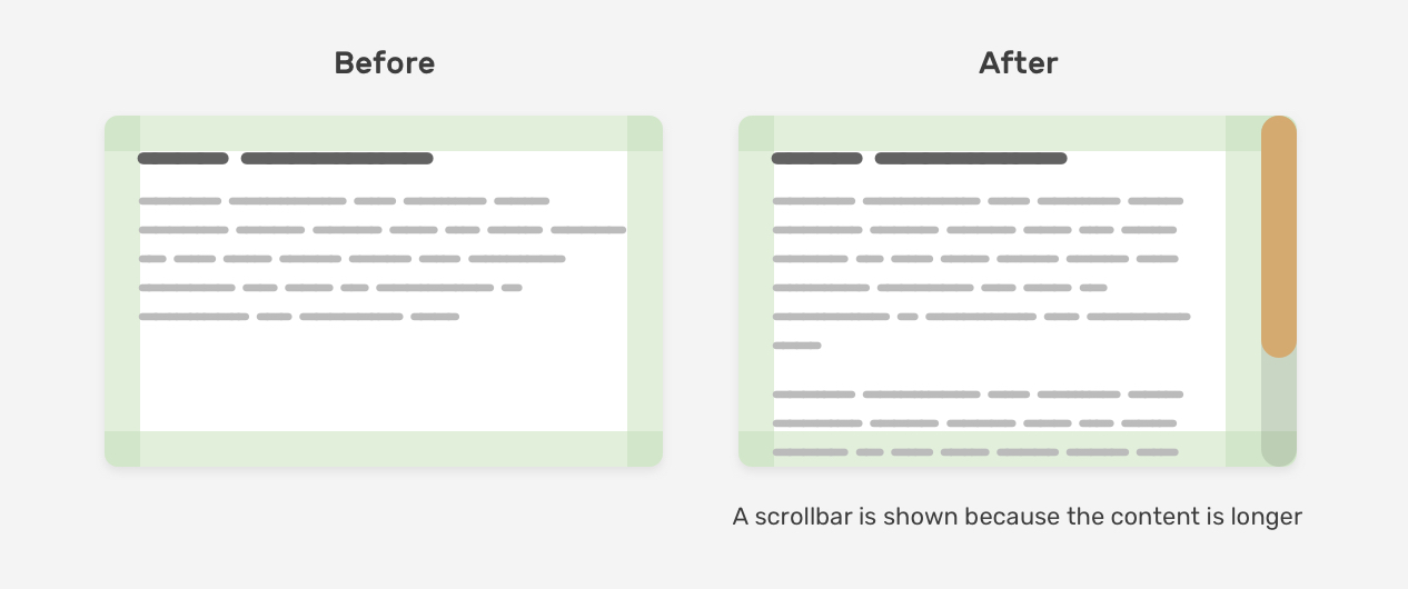 content overflow horizontal scroller animation css