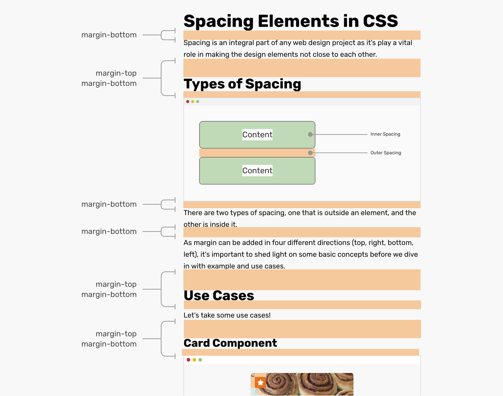 Spacing in CSS
