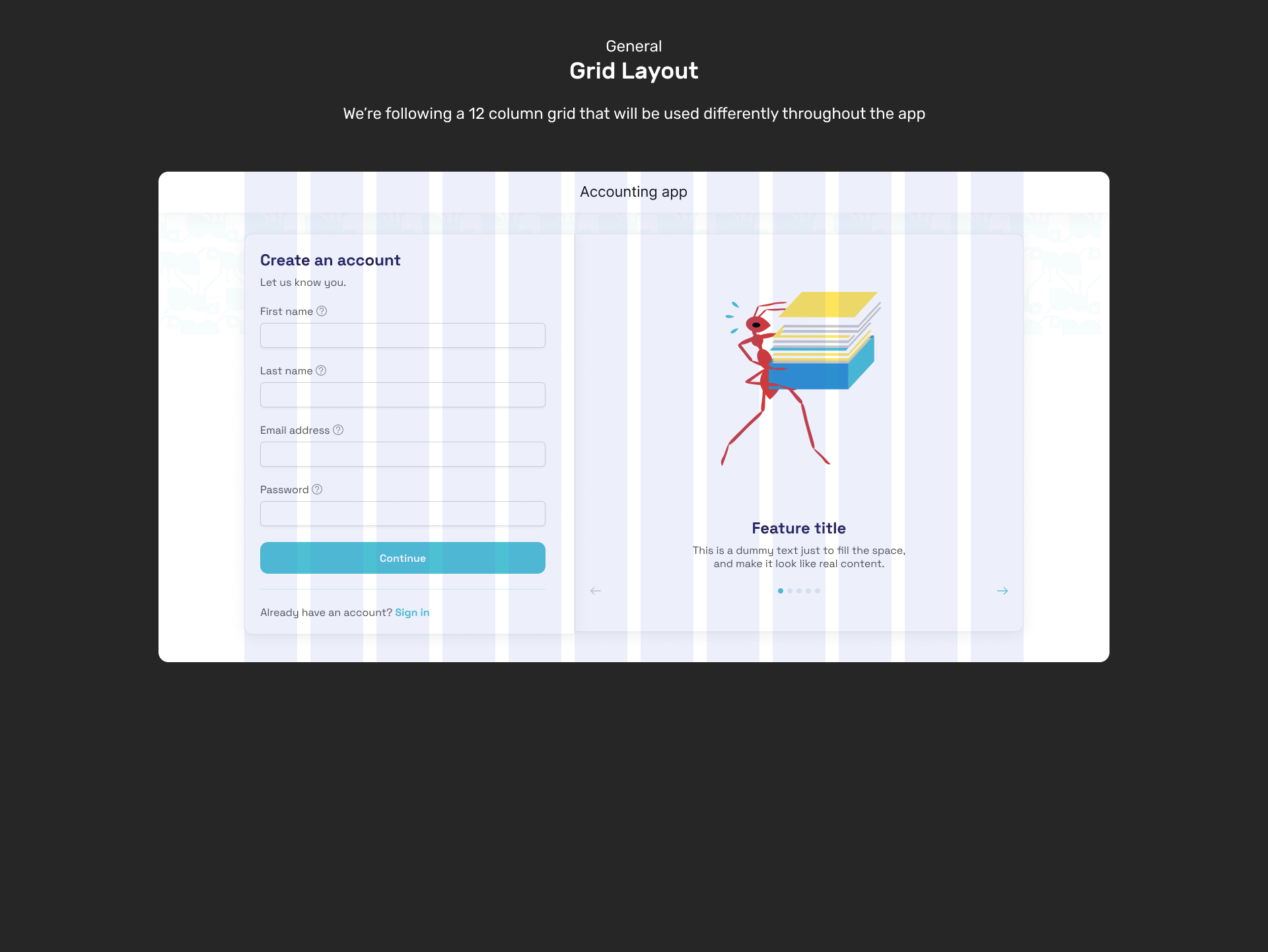 Overview wireframe